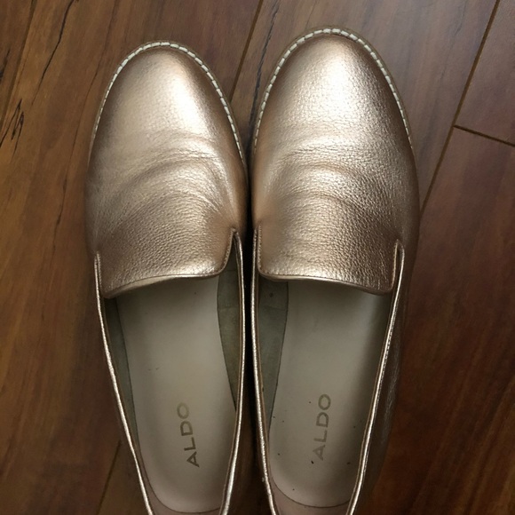 Aldo Women's STEPHONA Loafers, Metallic Miscellaneous, 7- B US - Picture 2 of 5